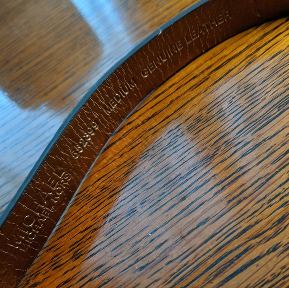 Michael Kors Belts Leather Chocolate Gold Medium - Picture 2 of 7